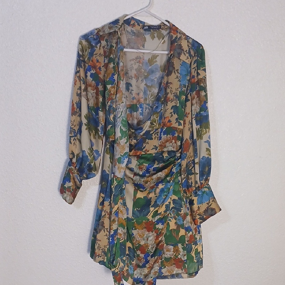 Zara Multicolor Floral Dress